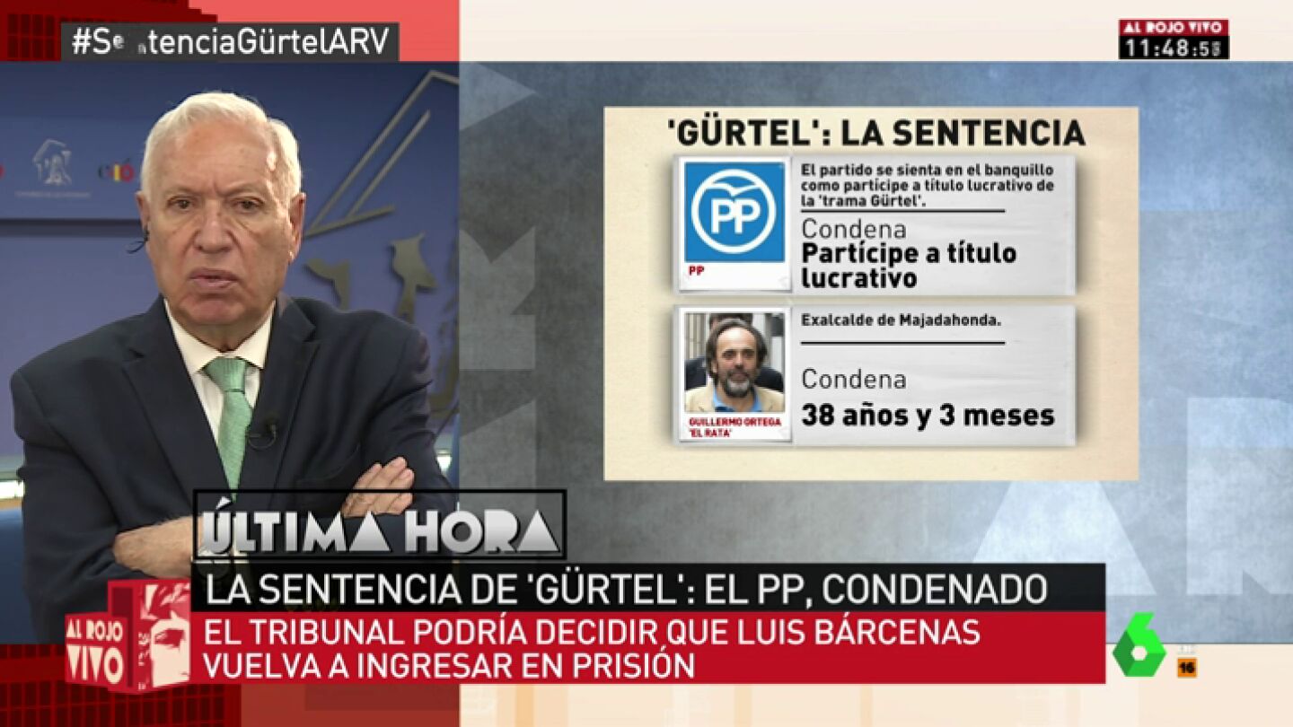 Jos&eacute; Manuel Garc&iacute;a Margallo, en Al Rojo Vivo
