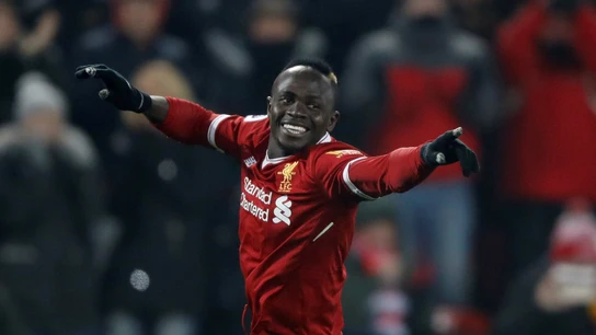 Mané celebra un gol con el Liverpool Mané celebra un gol con el Liverpool