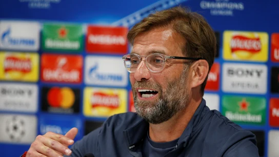Klopp, durante la comparecencia de prensa previa a la final de Champions Klopp, durante la comparecencia de prensa previa a la final de Champions