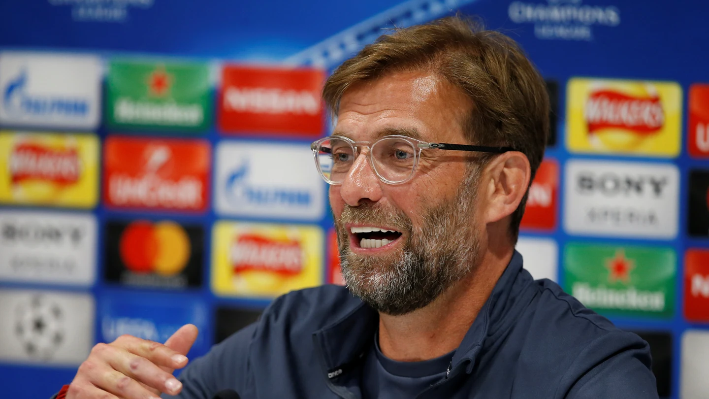 Klopp, durante la comparecencia de prensa previa a la final de Champions Klopp, durante la comparecencia de prensa previa a la final de Champions