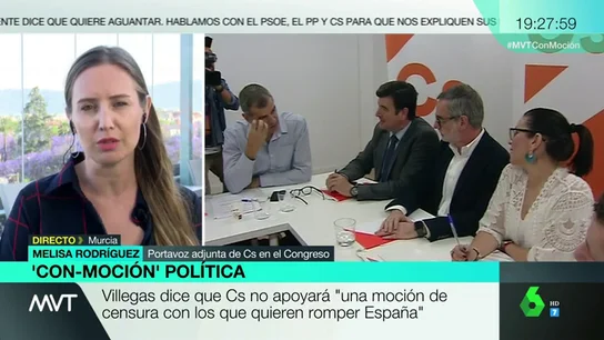 Melisa Rodríguez, en Más Vale Tarde Melisa Rodríguez, en Más Vale Tarde