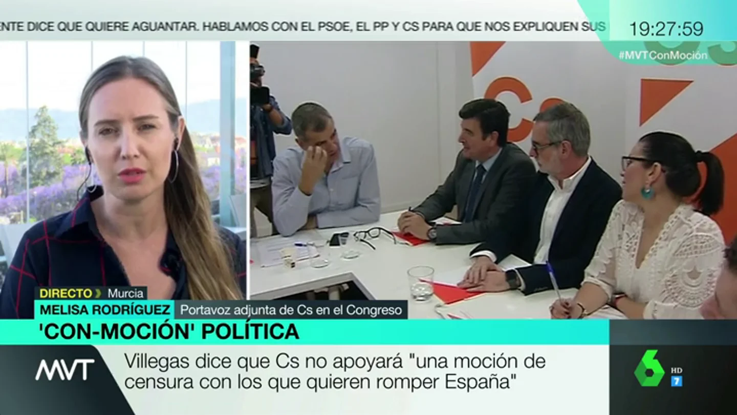 Melisa Rodríguez, en Más Vale Tarde Melisa Rodríguez, en Más Vale Tarde