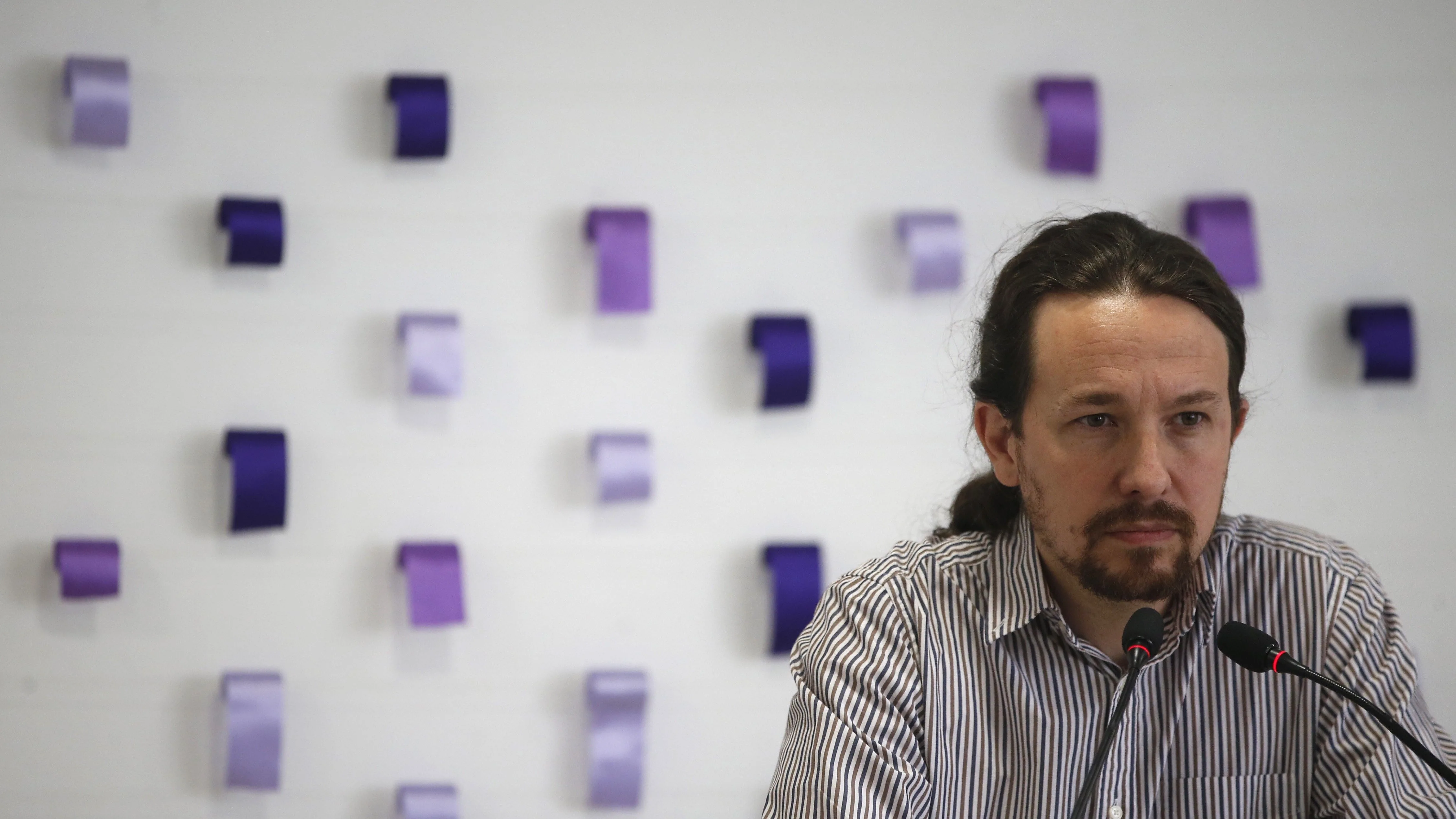 El secretario general de Podemos, Pablo Iglesias