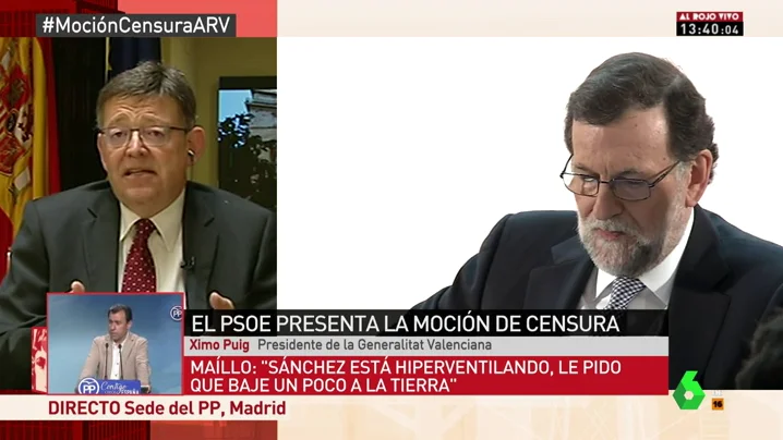 Ximo Puig en Al Rojo Vivo
