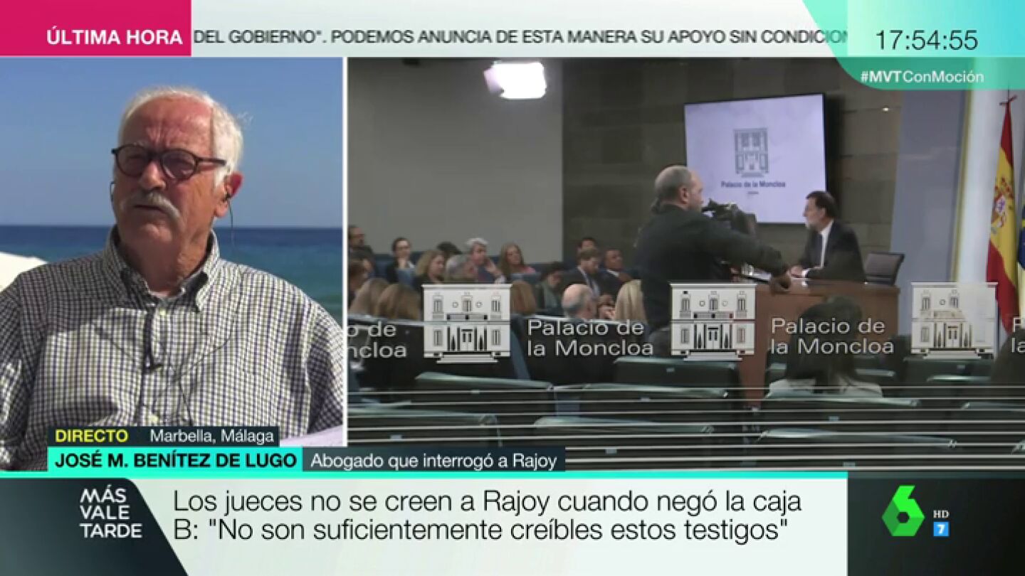 Mariano Ben&iacute;tez de Lugo, en M&aacute;s Vale Tarde
