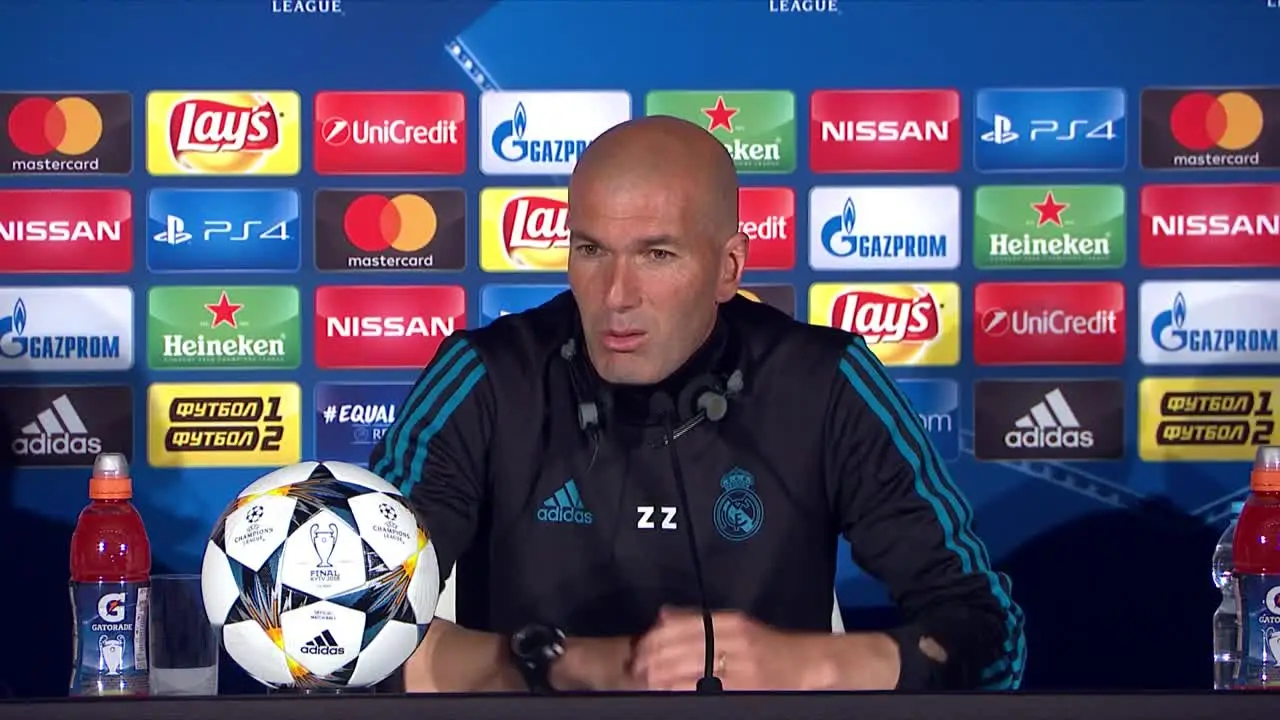 Zinedine Zidane, en rueda de prensa