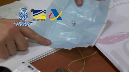 Intervienen cuatro diamantes valorados en 2.600.000 de euros y 720 monedas de oro