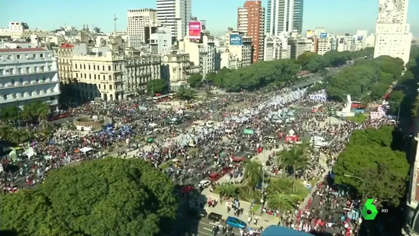 Manifestación multitudinaria en Buenos Aires Manifestación multitudinaria en Buenos Aires
