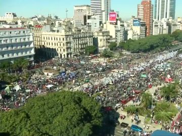 Manifestación multitudinaria en Buenos Aires Manifestación multitudinaria en Buenos Aires