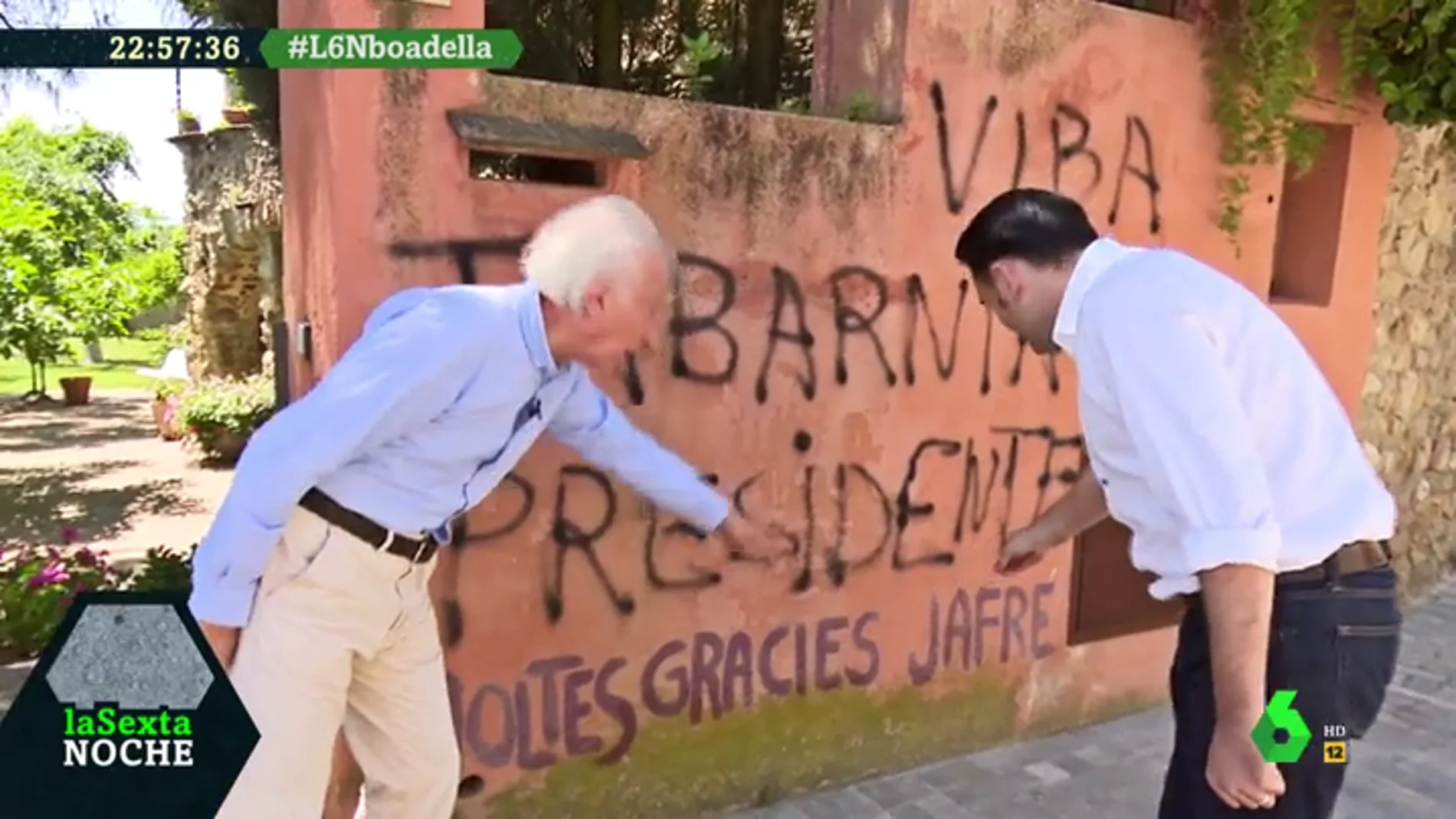 Albert Boadella, sobre las pintadas en la fachada de su casa: "Se nota que son un poco incultos en castellano"