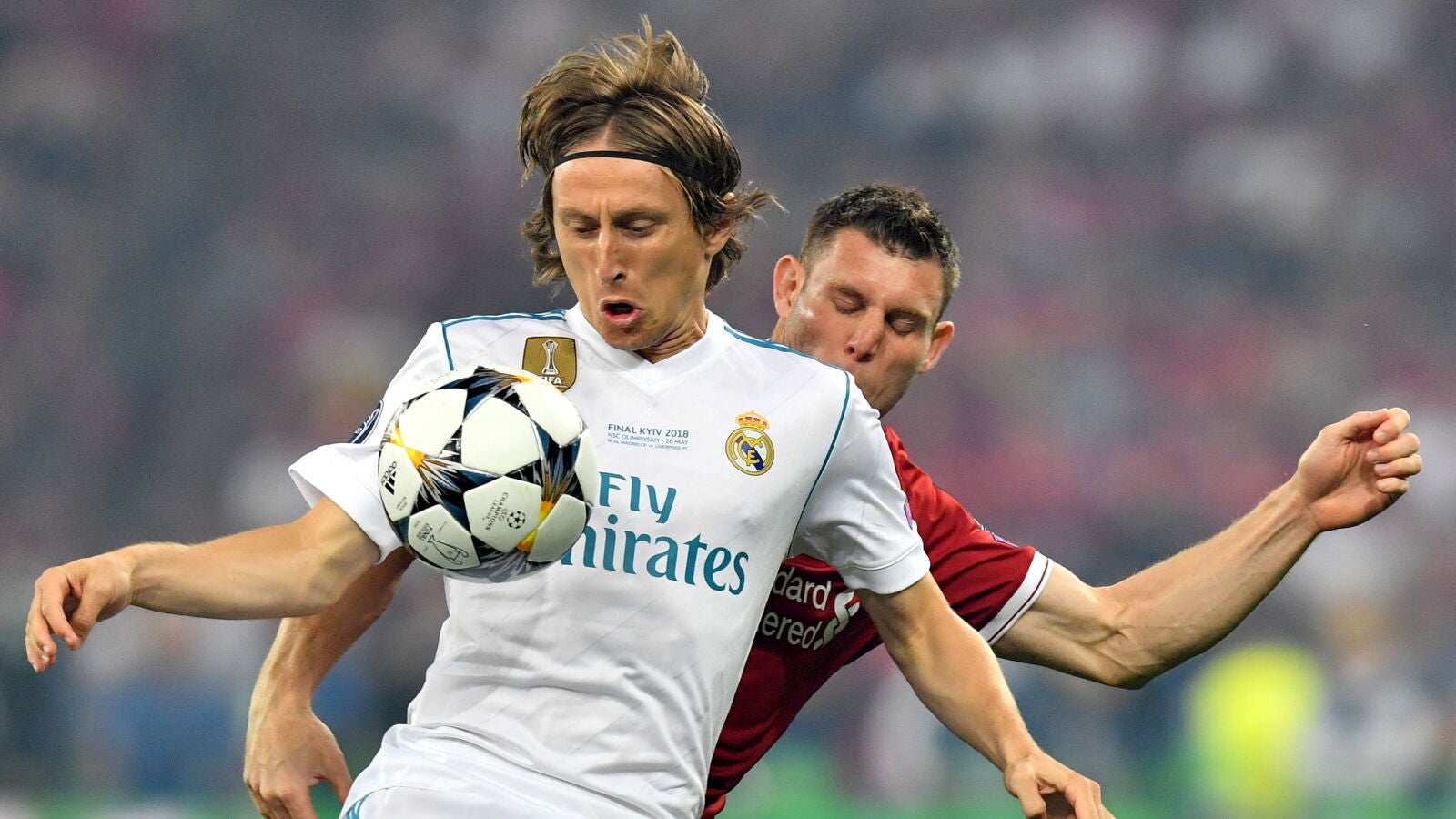 Luka Modric durante la Final de la Champions