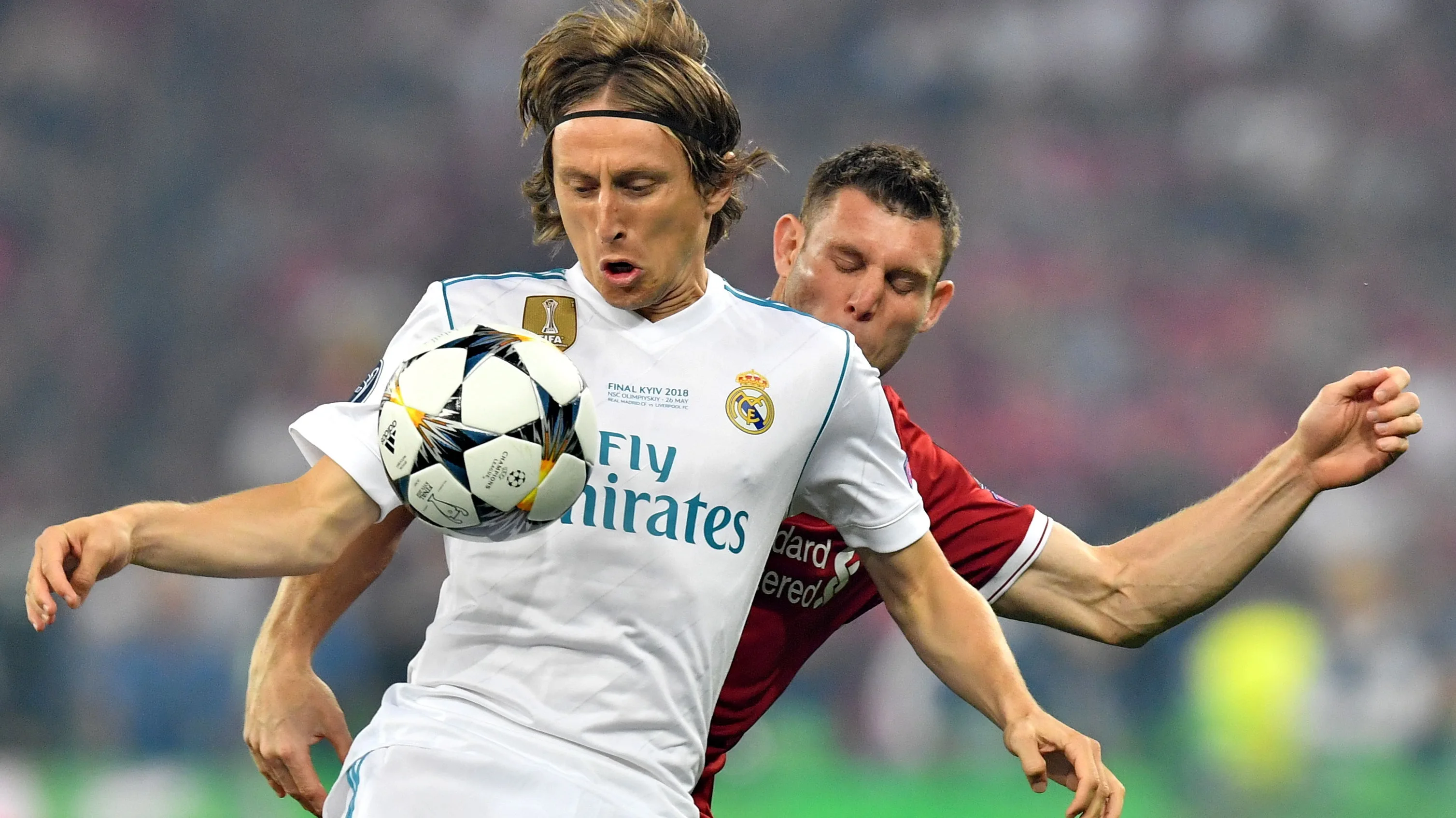 Luka Modric durante la Final de la Champions