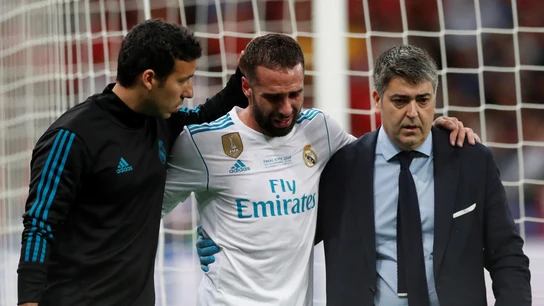 Dani Carvajal se marcha entre lágrimas Dani Carvajal se marcha entre lágrimas
