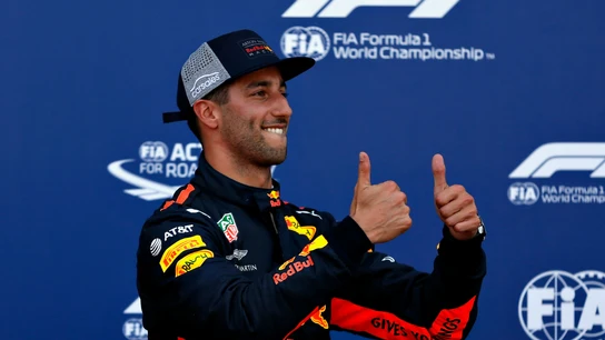 Ricciardo celebra un triunfo Ricciardo celebra un triunfo