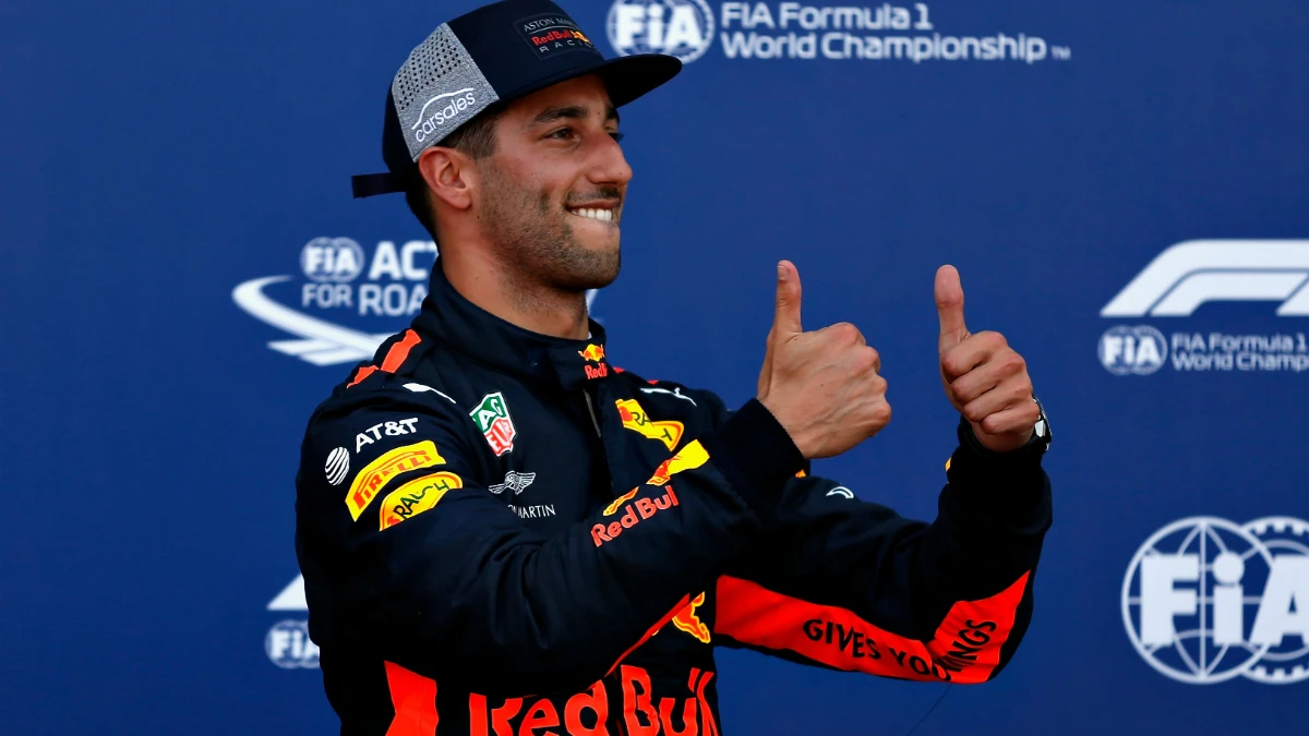 Ricciardo celebra un triunfo