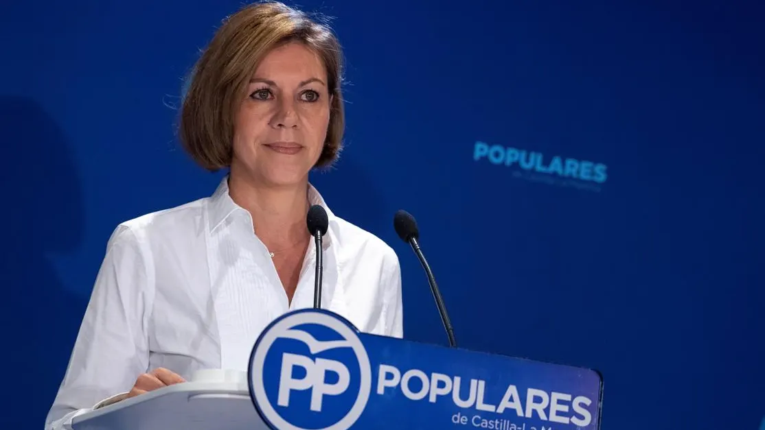 Mar&iacute;a Dolores de Cospedal en un acto del PP