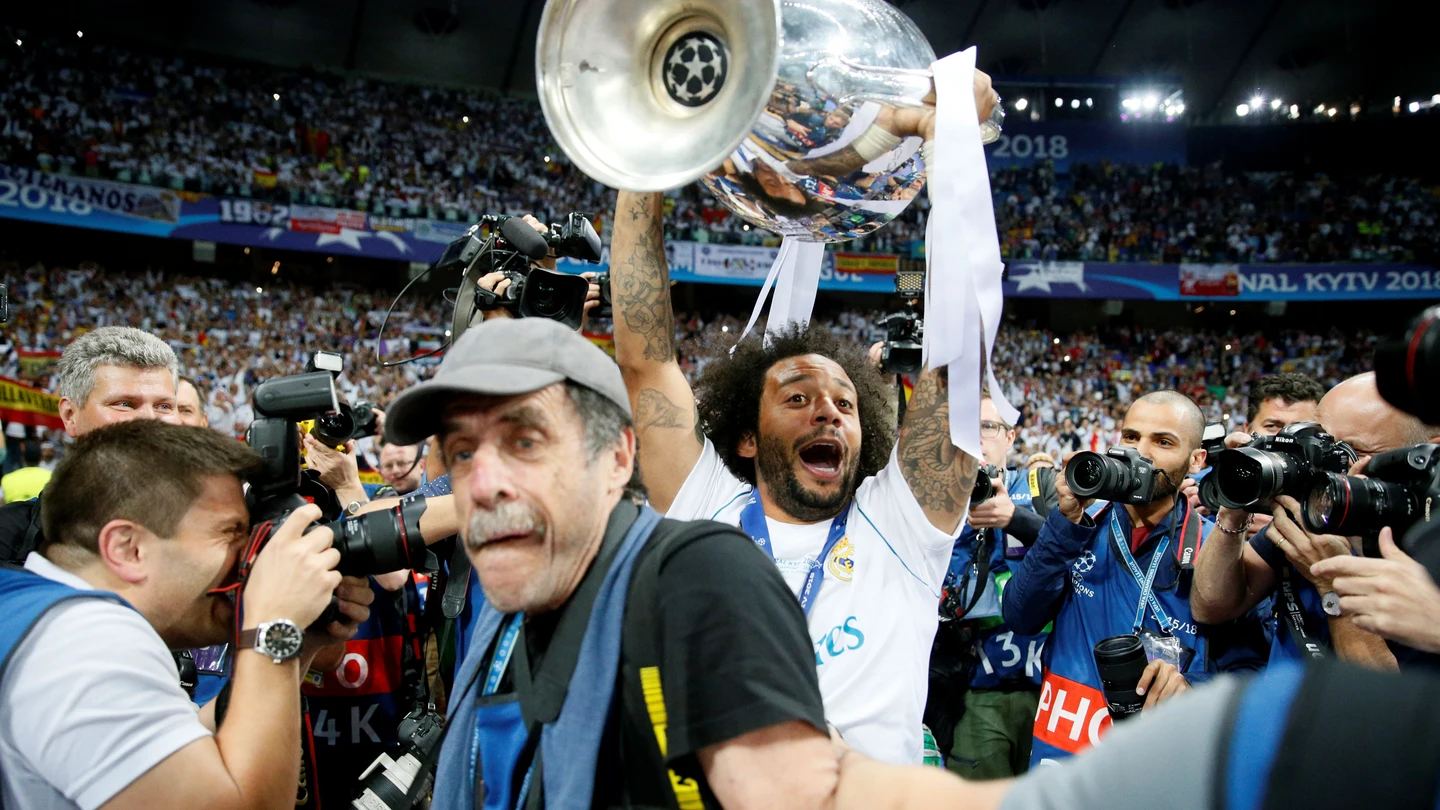 Marcelo levanta la Champions en Kiev Marcelo levanta la Champions en Kiev