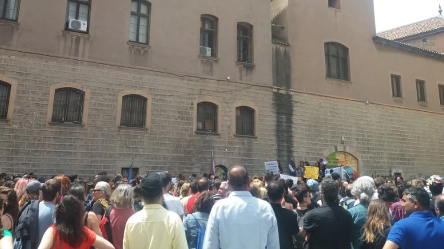 Imagen de la manifestación contra la ley de Extranjería Imagen de la manifestación contra la ley de Extranjería