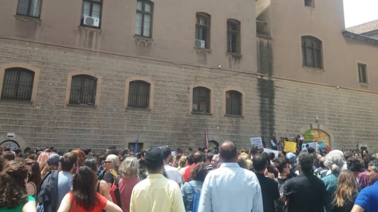 Imagen de la manifestación contra la ley de Extranjería Imagen de la manifestación contra la ley de Extranjería