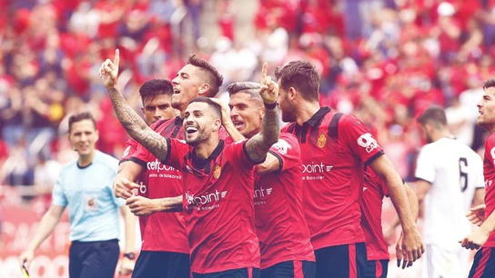 El Mallorca celebra un gol El Mallorca celebra un gol
