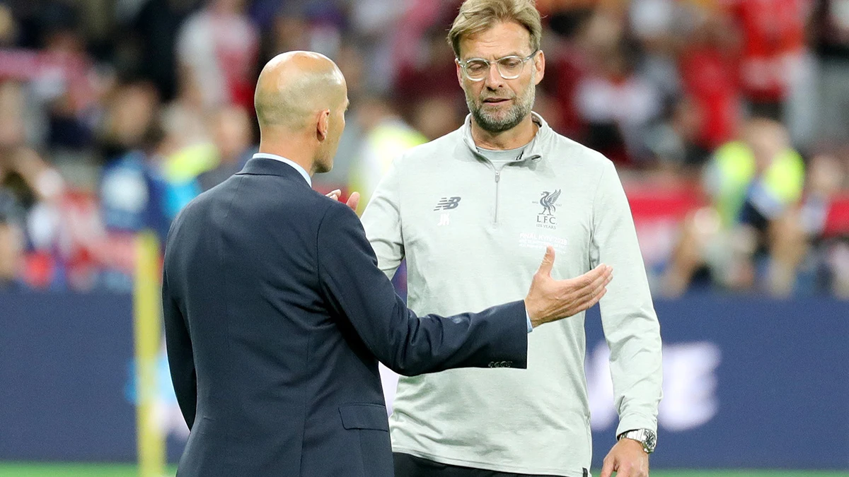 Zinedine Zidane y Jürgen Klopp