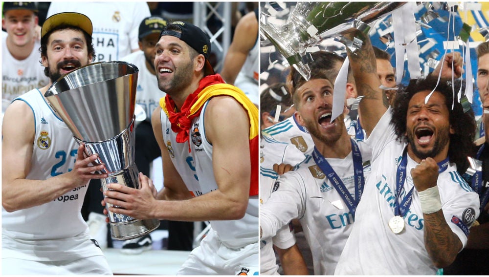 El Real Madrid, campeón de Europa en baloncesto y fútbol