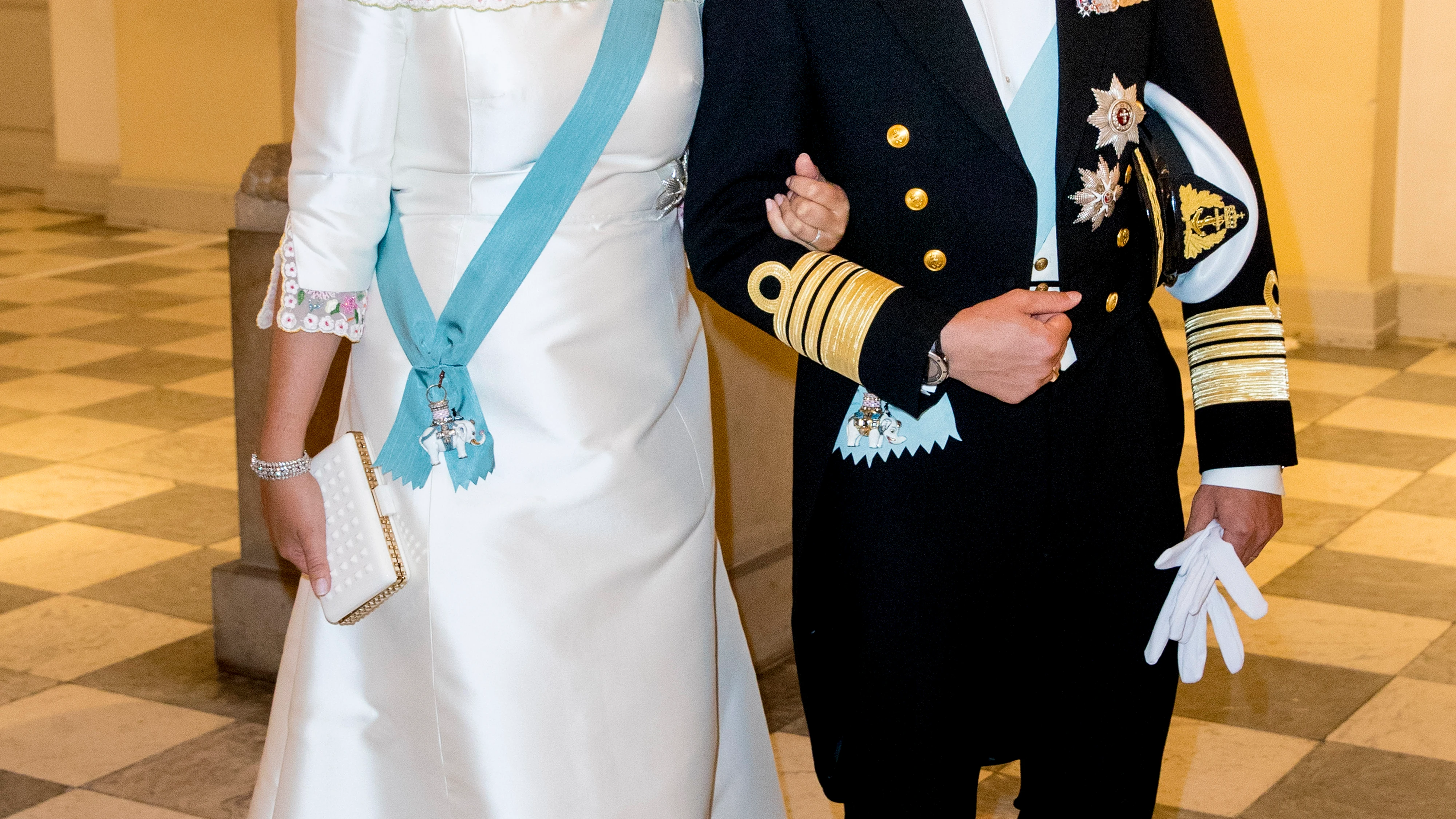 Haakon y Mette-Marit de Noruega 50 cumpleaños de Federico de Dinamarca