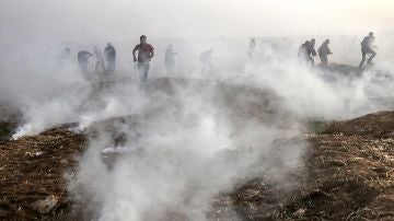 Gas lanzado por el ejército israelí en la Franja de Gaza