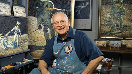 El astronauta Alan Bean El astronauta Alan Bean, cuarta persona en pisar la Luna