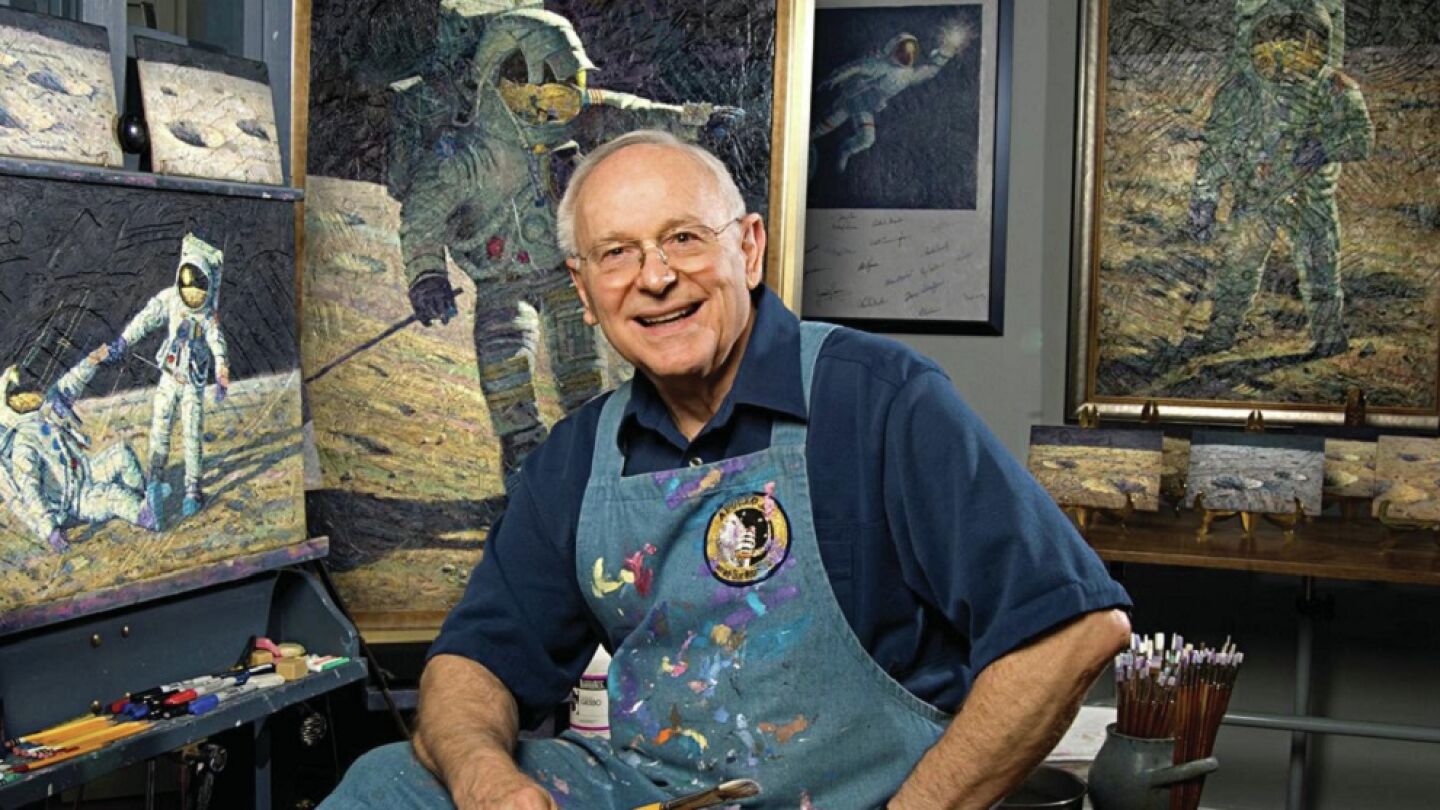 El astronauta Alan Bean, cuarta persona en pisar la Luna