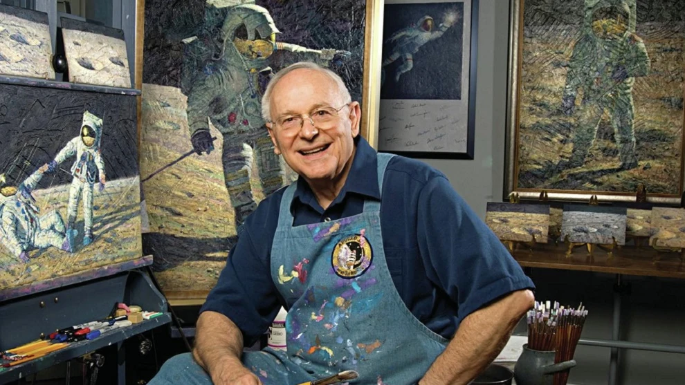 El astronauta Alan Bean, cuarta persona en pisar la Luna