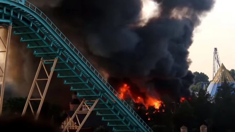 Incendio en el parque de atracciones más grande de Alemania