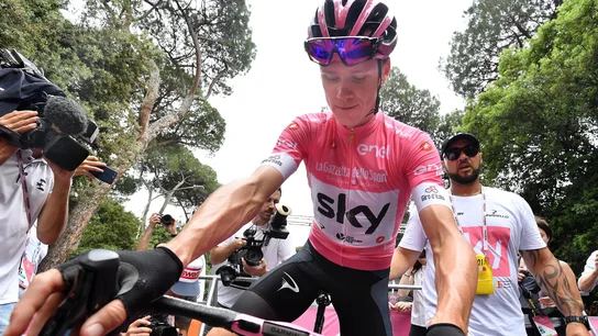 Froome en la victoria del Giro Froome en la victoria del Giro