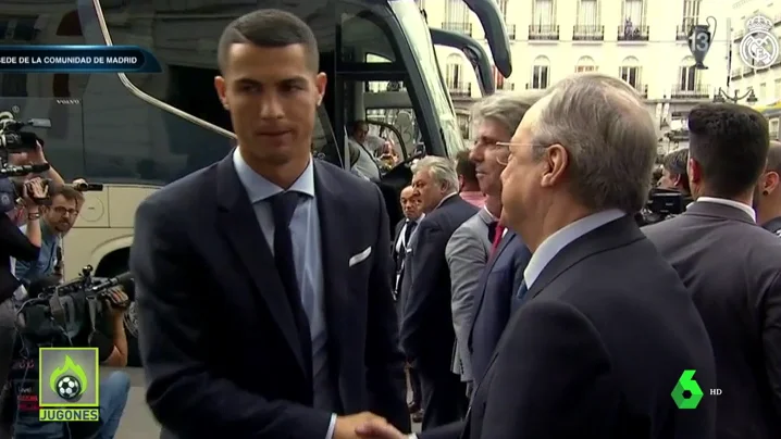 FRÍO SALUDO ENTRE CRISTIANO Y FLORENTINO FRÍO SALUDO ENTRE CRISTIANO Y FLORENTINO