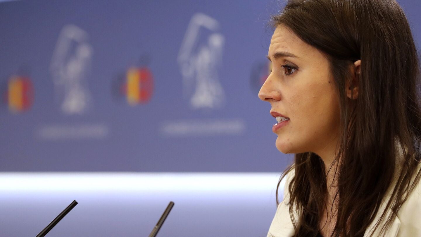 La portavoz de Podemos, Irene Montero