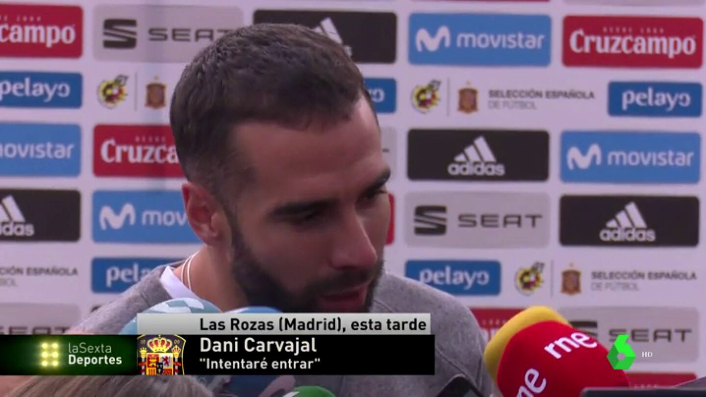 Dani Carvajal, sobre su lesi&oacute;n: "Gracias a Dios, ha sido menos de lo que yo me pensaba"