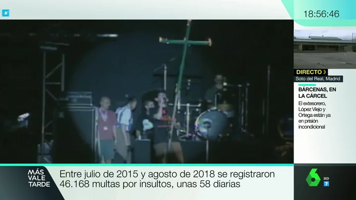 'Salve', 'Cara al culo' y otras canciones de Evaristo que no pasan el corte de la ley mordaza