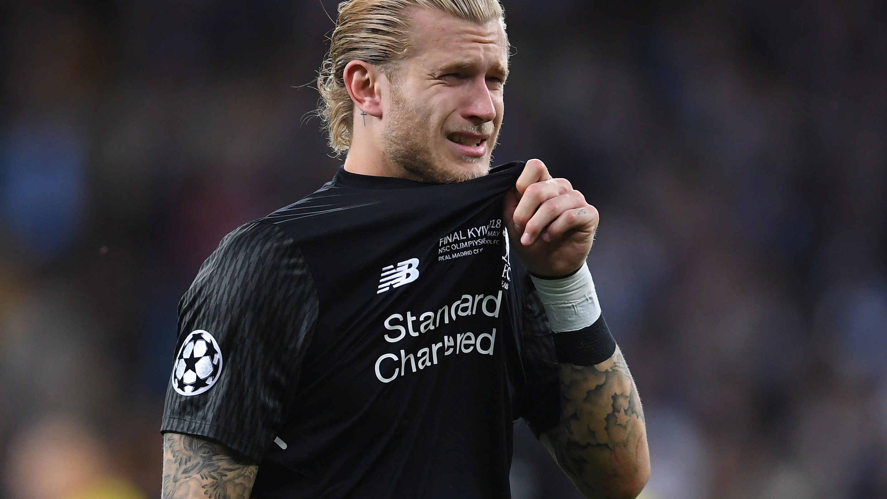 Karius, tras perder la final en Kiev frente al Real Madrid