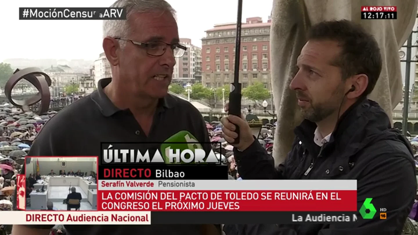 La reivindicación de Serafín, pensionista: "El Gobierno debe tener respeto por la gente que ha luchado desde la posguerra" La reivindicación de Serafín, pensionista: "El Gobierno debe tener respeto por la gente que ha luchado desde la posguerra"