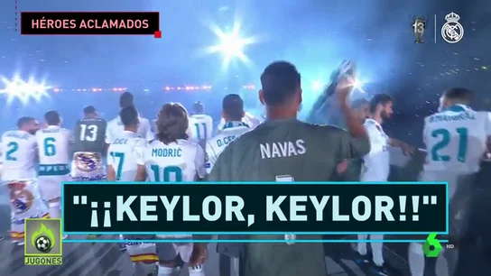 Los más aclamados en la celebración de la Decimotercera: de Keylor al 'Cristiano, quédate' Los más aclamados en la celebración de la Decimotercera: de Keylor al 'Cristiano, quédate'