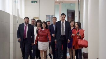 Reunión del PSOE en el Congreso de los Diputados