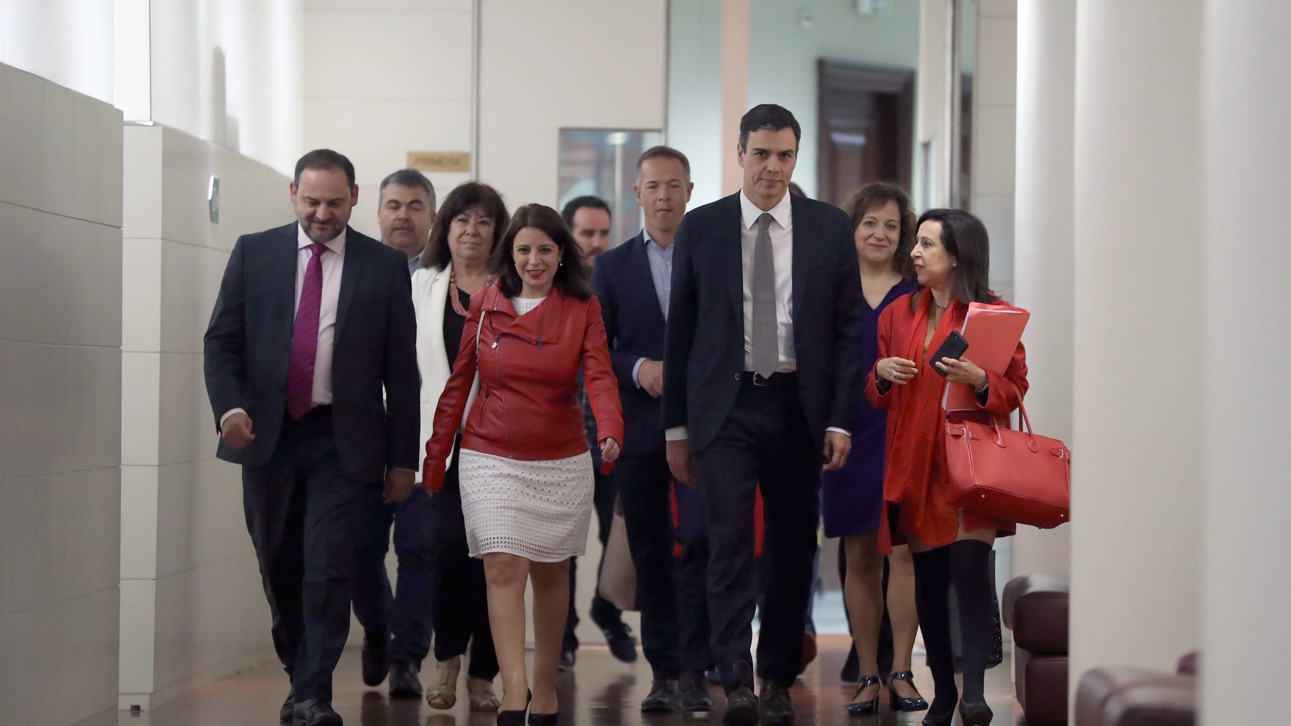 Reunión del PSOE en el Congreso de los Diputados