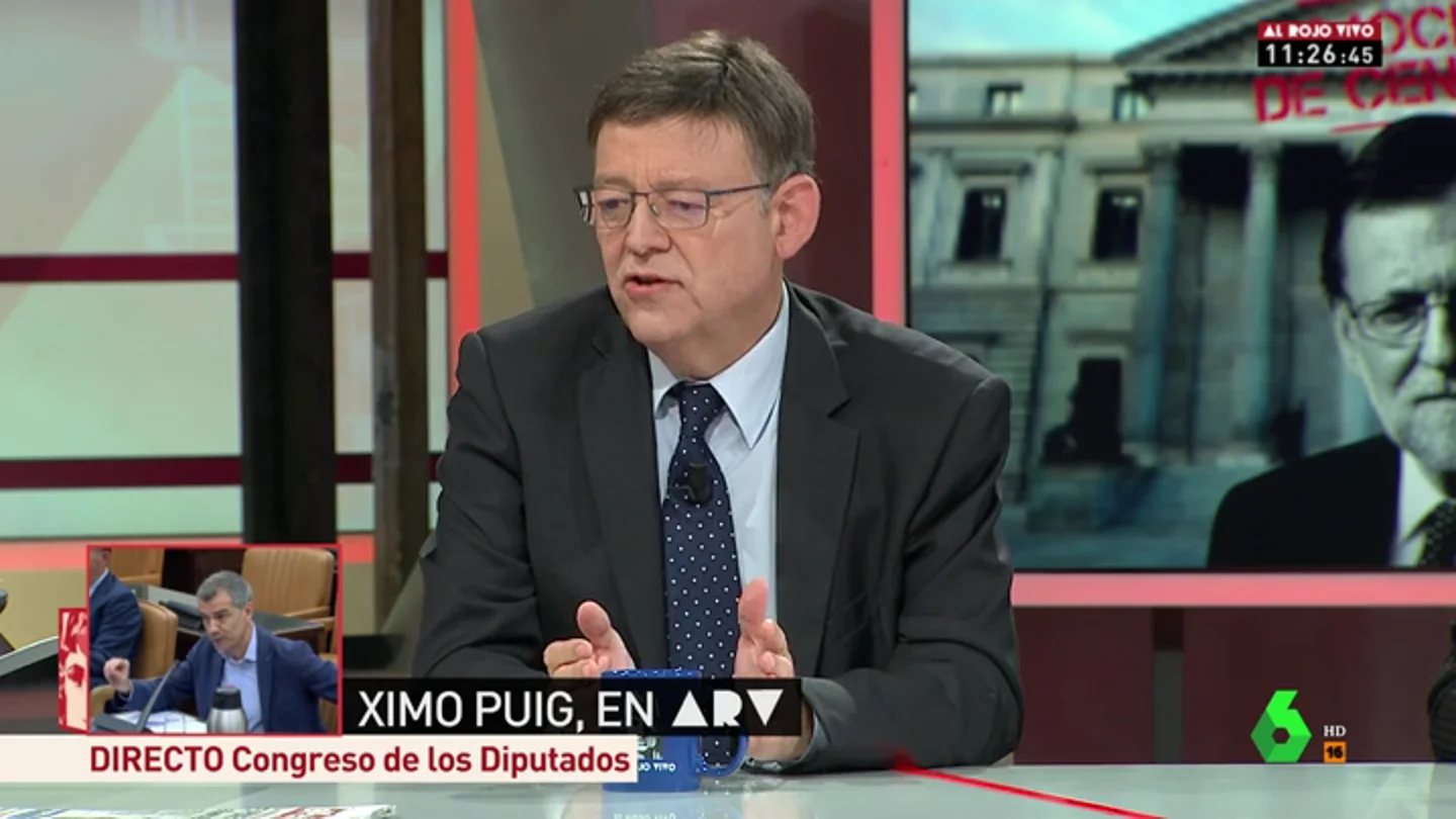Ximo Puig asegura que "todo el PSOE" apoya la moción de censura y que no habrá "ningún acuerdo fuera del marco constitucional" Ximo Puig asegura que "todo el PSOE" apoya la moción de censura y que no habrá "ningún acuerdo fuera del marco constitucional"