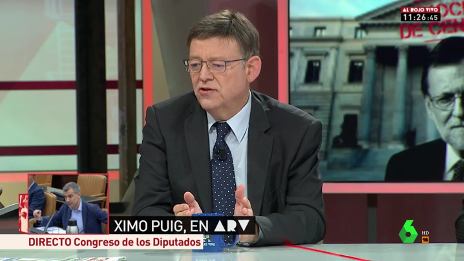 Ximo Puig asegura que "todo el PSOE" apoya la moción de censura y que no habrá "ningún acuerdo fuera del marco constitucional"