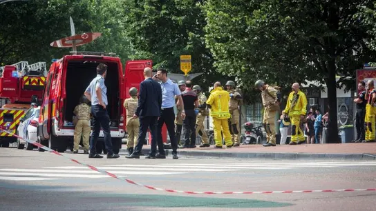 Las fuerzas de seguridad en la zona donde ha ocurrido el ataque en Lieja (Bélgica) Las fuerzas de seguridad en la zona donde ha ocurrido el ataque en Lieja (Bélgica)