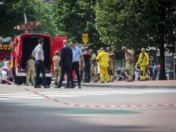 Las fuerzas de seguridad en la zona donde ha ocurrido el ataque en Lieja (Bélgica) Las fuerzas de seguridad en la zona donde ha ocurrido el ataque en Lieja (Bélgica)