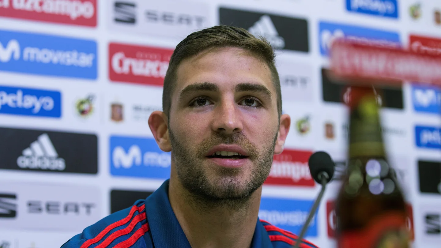 Yeray Álvarez, en sala de prensa Yeray Álvarez, en sala de prensa