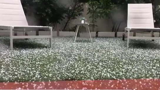 Imagen de una granizada Imagen de una granizada