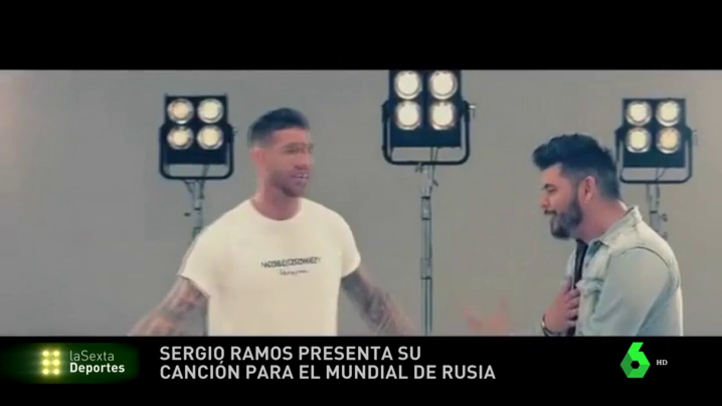 Sergio Ramos presenta su nueva canci&oacute;n con Demarco para el Mundial de Rusia: "&iexcl;Vamos Espa&ntilde;a, alza tu voz!"