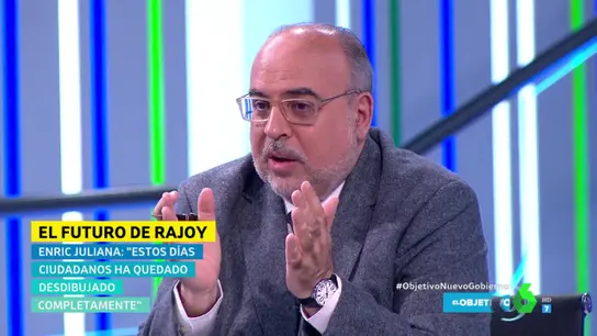 El periodista Enric Juliana, en El Objetivo El periodista Enric Juliana, en El Objetivo